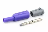 PJP 1066 4mm Stacking Violet Banana Plug